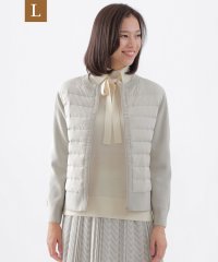 TRANS WORK(L)/【L】【ウォッシャブル】ダウンコンビニットブルゾン/506883326