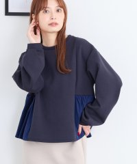 NICOLE white/異素材ペプラムプルオーバー/506938074