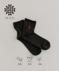 URBAN RESEARCH/『UR TECH』ワイドリブ刺しゅうソックス/506972107