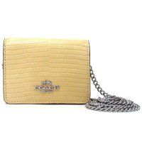 COACH/コーチ COACH コーチ レザー財布 COACH アウトレット リザード レザー チェーン ミニ ウォレット ショルダーバッグ CR372 SVMN0/507004969