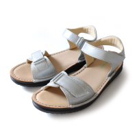 pointer/【本革】サンダル ストラップサンダル クッション入り ベルクロ 靴 白 黒 レディース レザー 軽量 軽い 歩きやすい 痛くない PO5679/507005304
