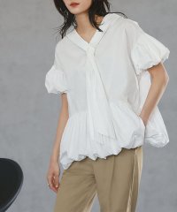 ELFRANK/エルフランク ELFRANK 2WAYボウタイバルーンブラウス【洗える】/507005439