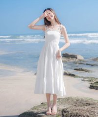 VIVIDLADY/ビビッドレディ VIVIDLADY キャミソールスリムフレアワンピース ロング丈 レディース/507005945