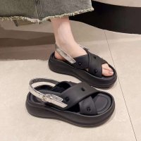 Tomieco/トミエコ Tomieco プラットフォームサンダル 飾り付きクロスベルトサンダル/507006028
