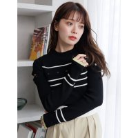READY MADES/レディメイド LADYMADE オープンスリーブボーダーニット/507006272
