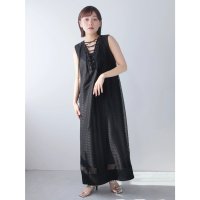 READY MADES/レディメイド LADYMADE レースアップメッシュワンピース/507006310