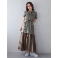READY MADES/レディメイド LADYMADE メッシュレイヤードワークポケットワンピース/507006311