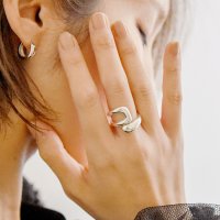 styiro/スタイロ styiro 金属アレルギー対応 パフィメタルシルバーリング シルバー925コーティング/507006640