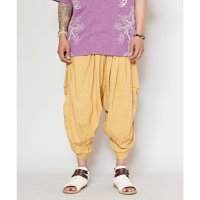 CAYHANE/【チャイハネ】カットソードレープMEN'Sサルエルパンツ ブルー/507007551