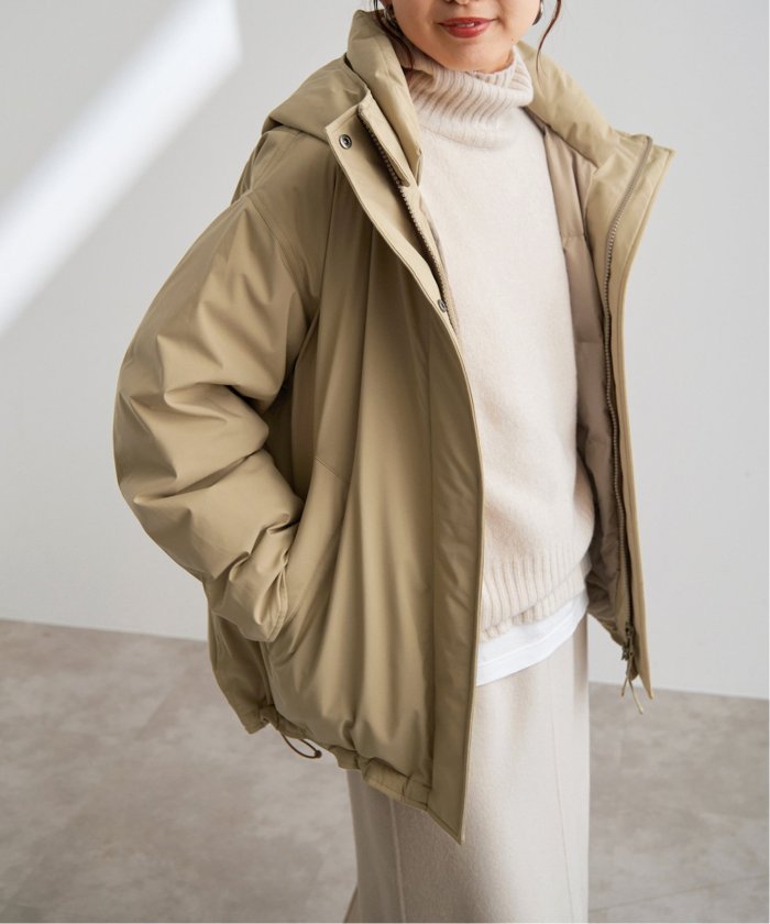 セール 30%OFF】撥水フーデッドダウンハーフコート(507008465 セール 30%OFF】撥水フーデッドダウンハーフコート(507008465