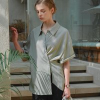 LOEUVRE/ルエブル LOEUVRE Embroidery Wrap Shirt/507008748