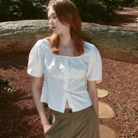 LOEUVRE/ルエブル LOEUVRE Square Neck Slim Blouse/507008750