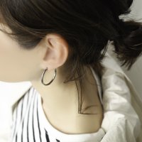 Noelmarket/ノエルマーケット Noelmarket ピアス 金属アレルギー対応 フープピアス つけっぱなし 細め シンプル 人気 両耳用 レディース アクセサリー 女性 男/507008840