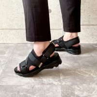 BLANC / BLEU/ブランブルー blanc/bleu 【SS～3L】軽量 5.5cmソール ベロクロスニーカーサンダル/507008841