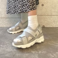 BLANC / BLEU/ブランブルー blanc/bleu 【SS～3L】軽量 5.5cmソール ベロクロスニーカーサンダル/507008841