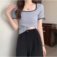 And Kawaii/アンドカワイイ And Kawaii バイカラーTシャツ 半袖 カジュアル ショート丈 夏服/507009041