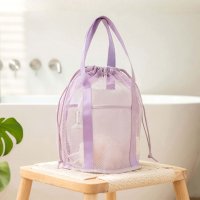 REAL STYLE/リアルスタイル REAL STYLE トートバッグ スパバッグ メッシュ 大きめ 巾着 マチ広 温泉バッグ 銭湯 お風呂 水泳 海 手提げ 軽い シンプル おし/507009076