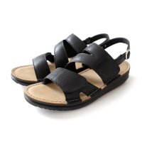 pointer/【本革】サンダル ベルクロ付き ストラップ レディース 靴 革 軽い 歩きやすい 痛くない PO5678/507009088