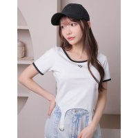 LIP SERVICE/リップサービス LIP SERVICE クロップドガーターカットTOPS/507009306
