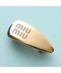MIUMIU/MIUMIU ヘアクリップ 5IF173 2F6T メタル ロゴ 2点セット /507010068