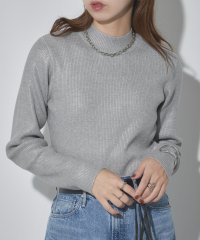 MAISON BREEZE reveur/メゾンブリーズレヴール MAISON BREEZE reveur 【MAISON BREEZE reveur】ハイネック箔プリントリブニット/507010490