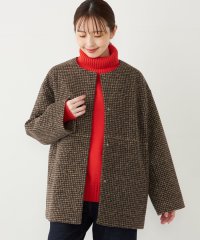 SHIPS Colors WOMEN/SHIPS Colors: スライバー ボンディング ノーカラー コート/507010524