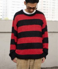 VENCE　EXCHANGE/ボーダーシャギークルーネックニット/506201039