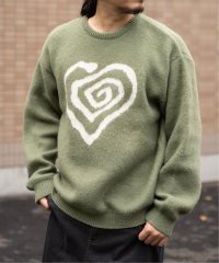 VENCE　EXCHANGE/グラフィックモヘアライクニット/506201041