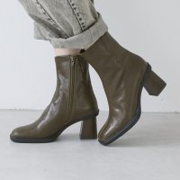 carino/モード エ ジャコモ カリーノ MODE ET JACOMO carino スクエアトゥブロックヒールブーツ/506887548
