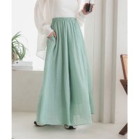 KOBE LETTUCE/コウベレタス KOBE LETTUCE イージーケアコットン混ガーゼドレープパンツ【ロング】 [M3878]/506901793
