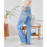 KOBE LETTUCE/コウベレタス KOBE LETTUCE 綿100%ハイウエストストレートワイドデニムパンツ [M4060]/506901794