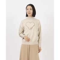 Anna Nicola/アンナニコラ Anna Nicola ハートロゴバイカラーニット/506972524