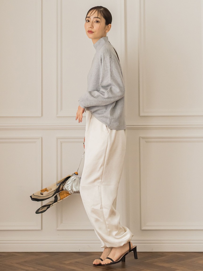Droite lautreamont / ドロワットロートレアモン 【WEB限定】ハーフミラノバナナスリーブニット≪手洗い可能≫ セール】ドロワット ロートレアモン Droite lautreamont 【WEB