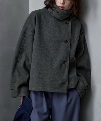 etoll./エトル etoll. 3wayスタンドカラーショートコート/507012275