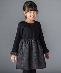 BeBe Petits Pois Vert/ジャガード＋ポンチ ワンピース(95~150cm)/507013583