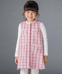 BeBe Petits Pois Vert/カラフルツイードジャンパースカート(95~150cm)/507013586