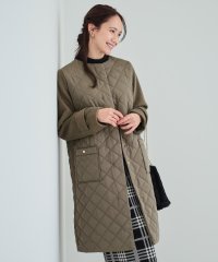 SHOO・LA・RUE　DRESKIP/【吸湿発熱】すっきり上品に女性らしく お袖フェイクウール キルトコート/507015355