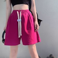 Belle Cie/ベルシー Belle Cie ショートパンツ ズボン ワイドパンツ ルームウェア ウエストゴム レディース 韓国ファッション リラックス シンプル ビビッドカラ/507015571