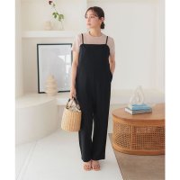 KOBE LETTUCE/コウベレタス KOBE LETTUCE [ ストレッチ×ノーアイロン ] 細見えストレッチキャミサロペット【プチ】 [E3388]/507015877