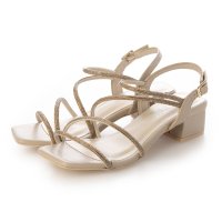 Mafmof/マフモフ Mafmof Realta(レアルタ)3.5cmヒールビジューストラップサンダル/507015888
