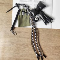REAL STYLE/リアルスタイル REAL STYLE キーホルダー ストラップ チャーム バッグ スマホ アクセサリー パラコード リボン おしゃれ 車 鍵 定期入れ カラビナ/507016622