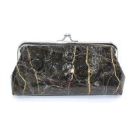 REAL STYLE/リアルスタイル REAL STYLE ポーチ 小物入れ がま口 レディース メイク 化粧 コスメ ペンケース 小銭入れ 小さめ 花柄 大理石風 エナメル 撥水 /507016650