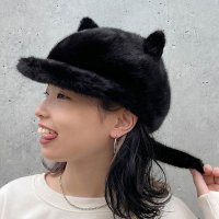 REAL STYLE/リアルスタイル REAL STYLE 帽子 キャップ レディース 秋冬 大きいサイズ つば ファー ボア 中綿 ハット 防寒 あったか 暖かい おしゃれ 可愛い/507016670