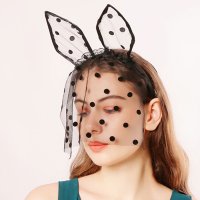 REAL STYLE/リアルスタイル REAL STYLE カチューシャ レディース ドット柄 レース うさ耳 コスプレ 仮装 変装 ハロウィン 被り物 パーティー イベント おしゃ/507016678