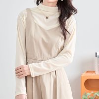 REAL STYLE/リアルスタイル REAL STYLE ベロア トップス レディース 長袖 秋 冬 ハイネック カットソー Tシャツ インナー きれいめ 上品 シンプル オフィス/507016703