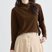 REAL STYLE/リアルスタイル REAL STYLE ベロア トップス レディース 長袖 秋 冬 ハイネック カットソー Tシャツ インナー きれいめ 上品 シンプル オフィス/507016703