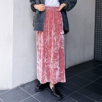 REAL STYLE/リアルスタイル REAL STYLE スカート レディース タイトスカート ナロースカート ロング丈 ベロア カーゴ きれいめ 秋 冬 シンプル 上品 スリット/507016743
