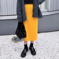 REAL STYLE/リアルスタイル REAL STYLE タイトスカート レディース ロング 膝丈 春 夏 秋 スリット ミモレ ボトムス きれいめ オフィス 無地 ウエストゴム /507016751