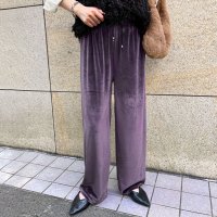 REAL STYLE/リアルスタイル REAL STYLE ワイドパンツ レディース ベロア ミンクタッチ ベロアパンツ ボトムス 秋 冬 暖かい あったか 防寒 寒さ対策 ウエスト/507016765