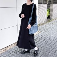 REAL STYLE/リアルスタイル REAL STYLE ワンピース レディース 春 秋 長袖 ロング丈 薄手 カットソー 高身長 ゆったり 大きいサイズ 体型カバー 無地 コット/507016770